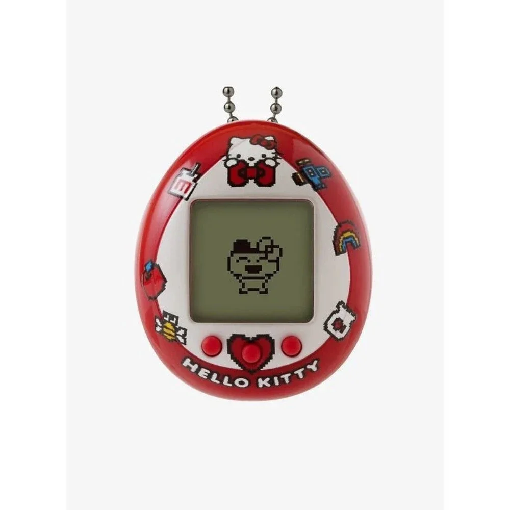 Bandai x Sanrio Tamagotchi Red Hello Kitty Bows mini game pet keychain (42892)